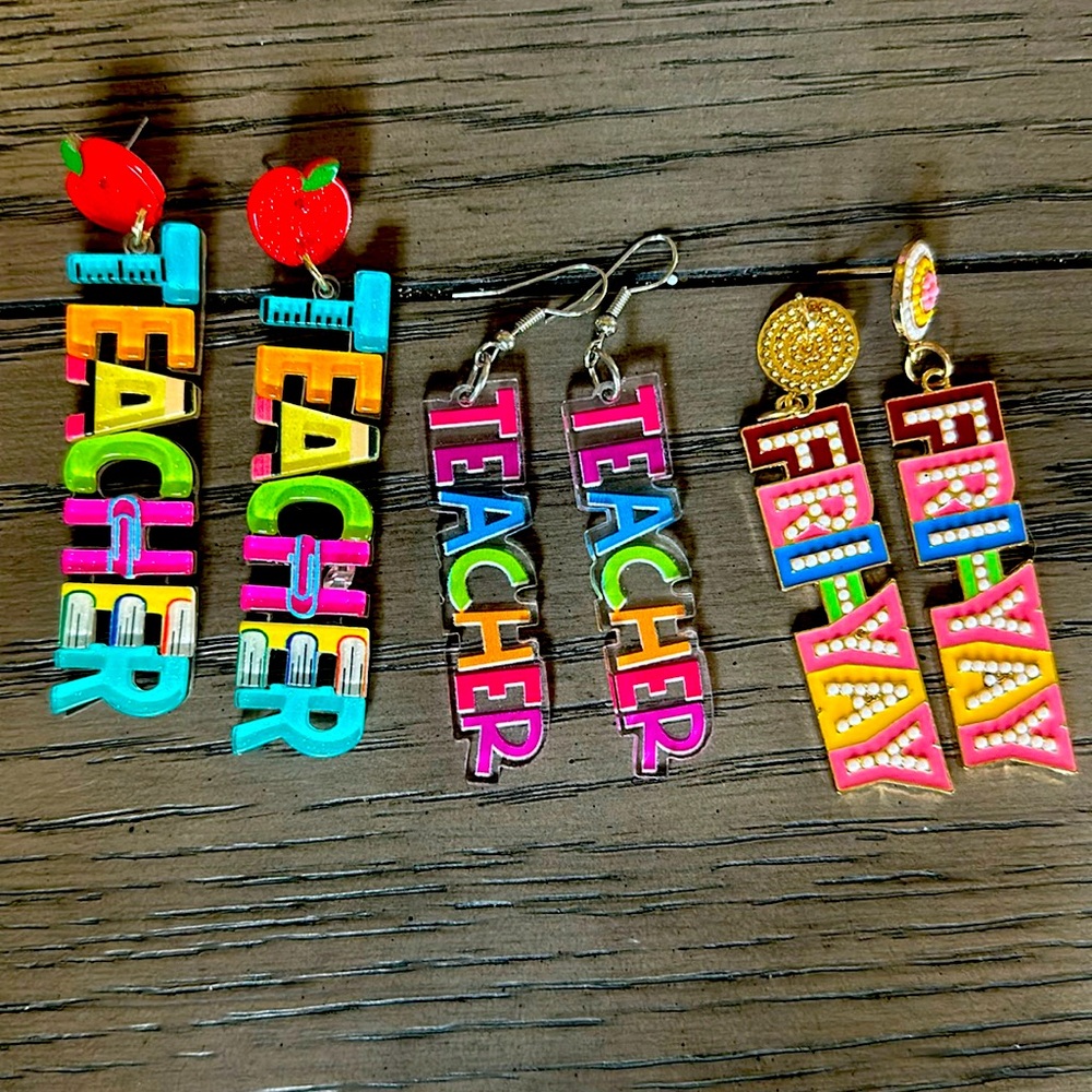 Teacher earrings